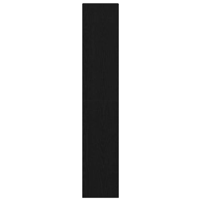 Bookcases 2 pcs Stackable Black Oak 30x30x80 cm Engineered Wood