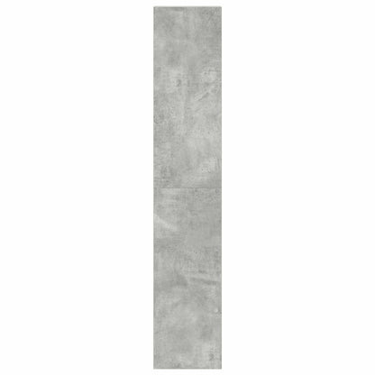 Bookcases 2 pcs Stackable Concrete Grey 30x30x80 cm Engineered Wood