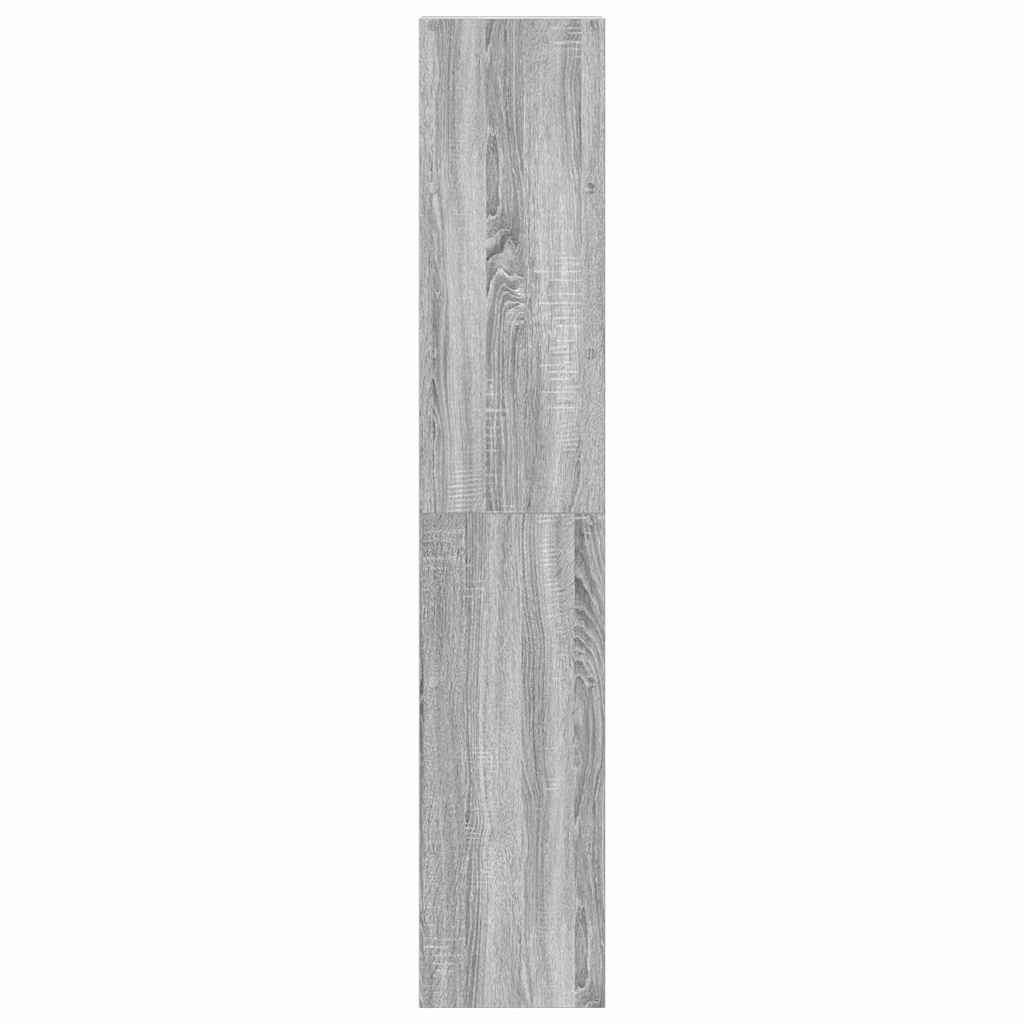 Bookcases 2 pcs Stackable Grey Sonoma 30x30x80 cm Engineered Wood