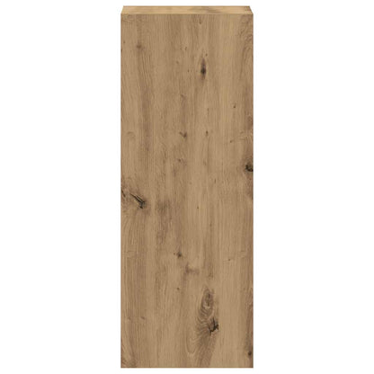 Bookcase Stackable Artisan Oak 30x30x80 cm Engineered Wood