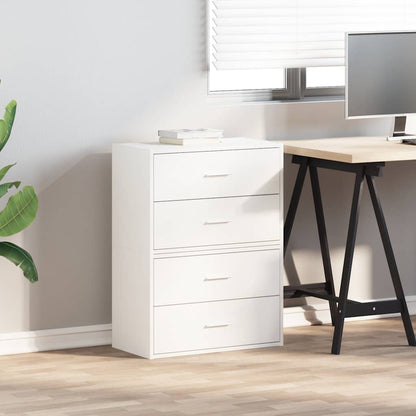 Cabinets with 2 Drawers 2 pcs White 60x31x40 cm Engineered Wood