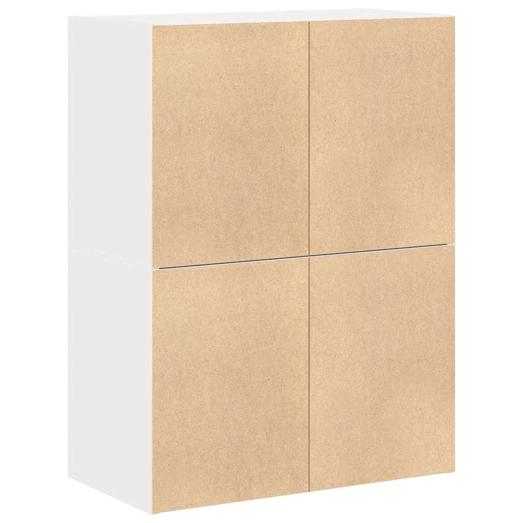 Cabinets with 2 Drawers 2 pcs White 60x31x40 cm Engineered Wood