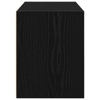 Cabinet with 2 Drawers Black Oak 60x31x40 cm Engineered Wood