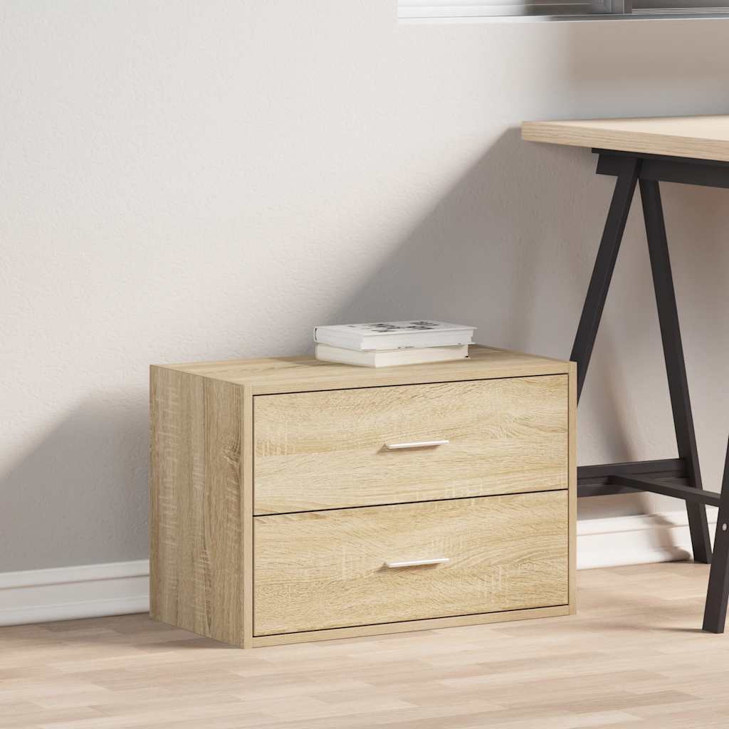 Cabinet with 2 Drawers Sonoma Oak 60x31x40 cm Engineered Wood