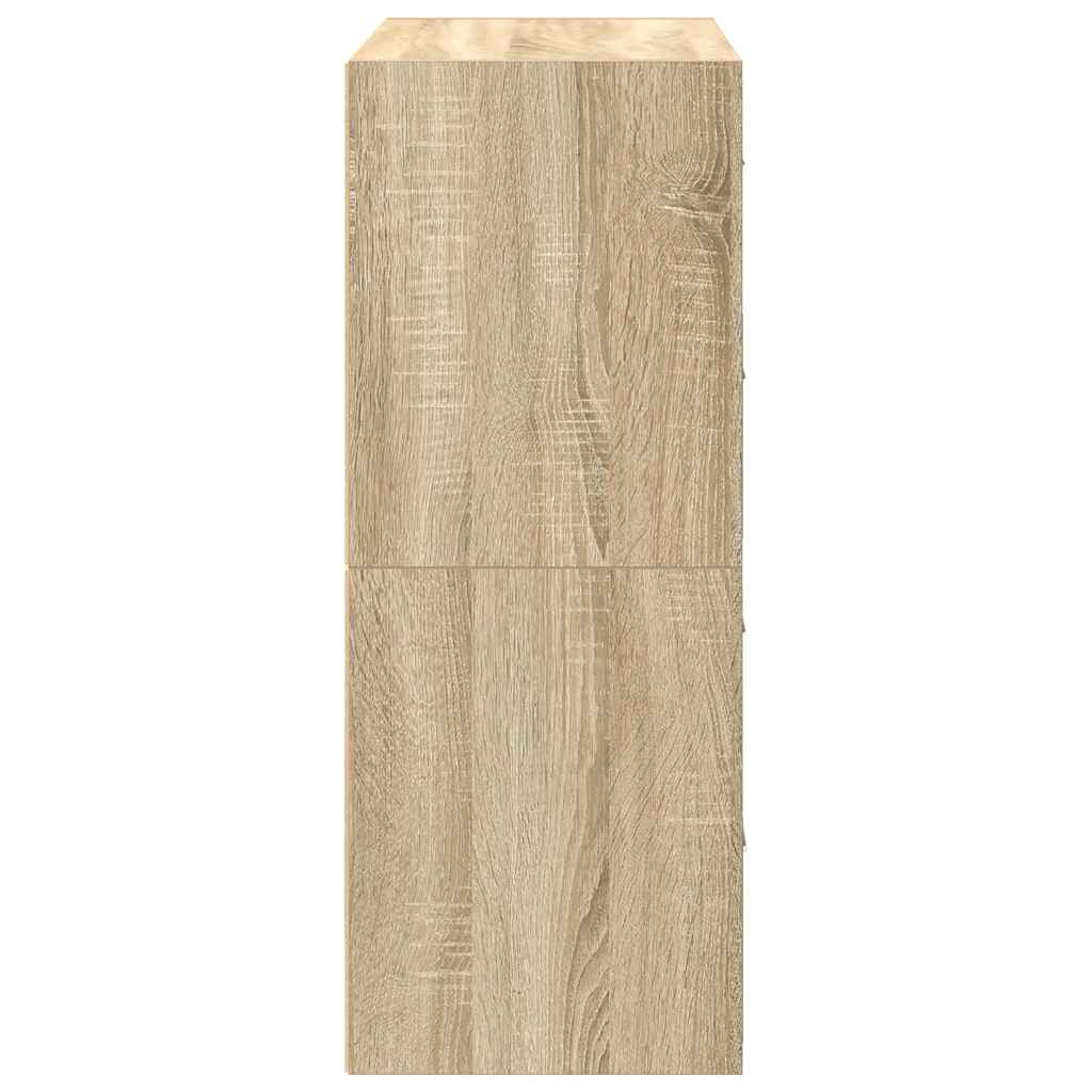 Cabinets with 2 Drawers 2 pcs Sonoma Oak 60x31x40 cm Engineered Wood