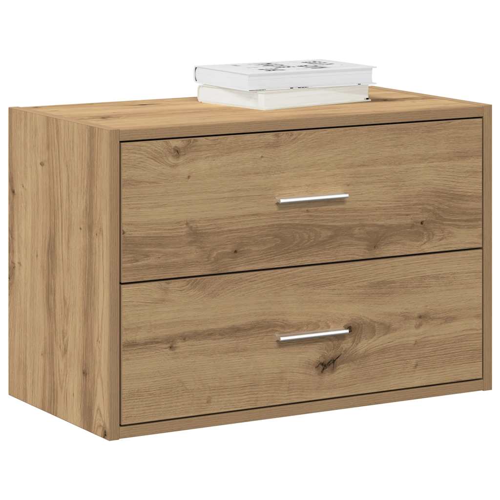 Cabinet with 2 Drawers Artisan Oak 60x31x40 cm Engineered Wood