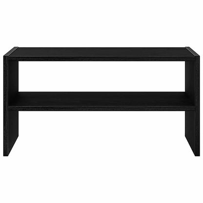Shoe Rack Stackable Black Oak 60x30x30.5 cm