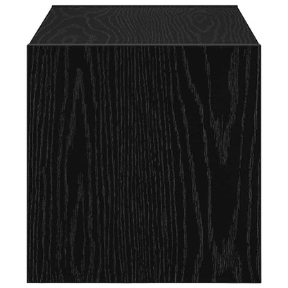 Shoe Rack Stackable Black Oak 60x30x30.5 cm