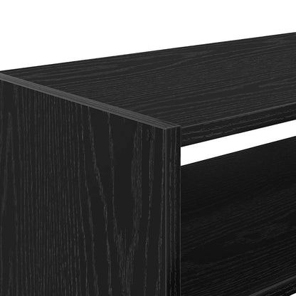 Shoe Rack Stackable Black Oak 60x30x30.5 cm