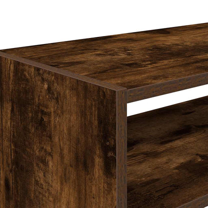Shoe Rack Stackable Smoked Oak 60x30x30.5 cm