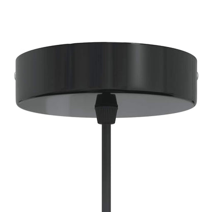 Pendant Lamp Height Adjustable E27 Gloss Grey Ø 22 cm Metal
