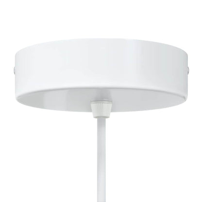 Pendant Lamps 2 pcs Height Adjustable E27 White Ø 30 cm Metal