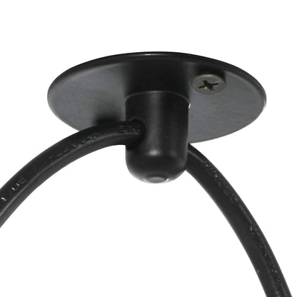 Pendant Lamp with 3 Lamp Holders E27 Black Metal