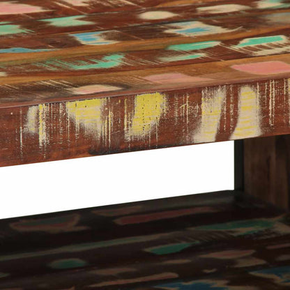Coffee Table Multicolour 70x50x38 cm Solid Wood Reclaimed