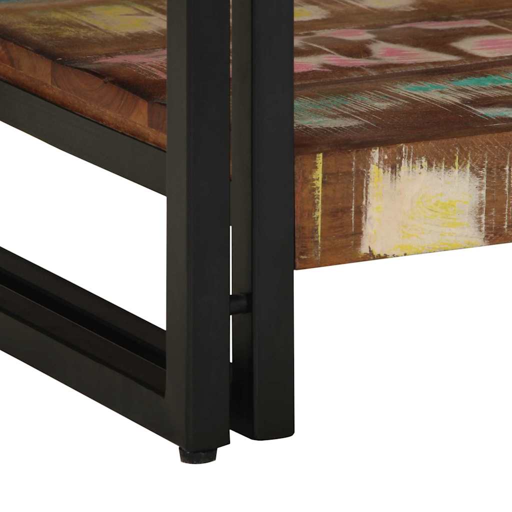 Coffee Table Multicolour 40 x 40 x 38 cm Solid Reclaim Wood