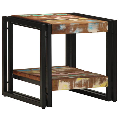 Coffee Table Multicolour 40 x 40 x 38 cm Solid Reclaim Wood