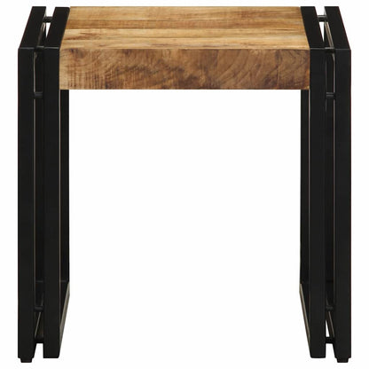 Coffee Table Brown 40 x 40 x 38 cm Solid Mango Wood