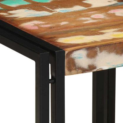 Coffee Table Multicolour 40 x 40 x 38 cm Solid Reclaim Wood