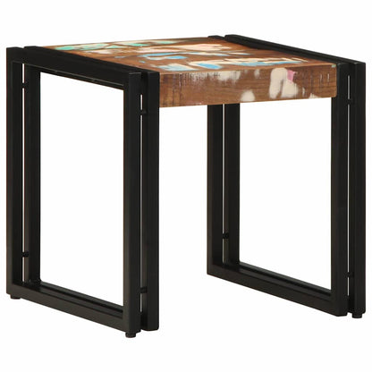 Coffee Table Multicolour 40 x 40 x 38 cm Solid Reclaim Wood