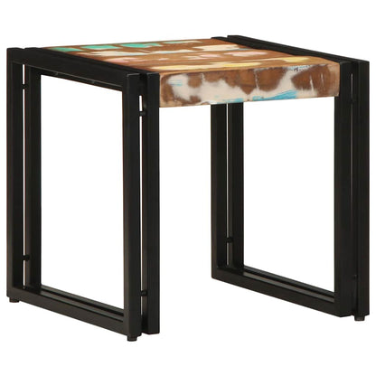 Coffee Table Multicolour 40 x 40 x 38 cm Solid Reclaim Wood