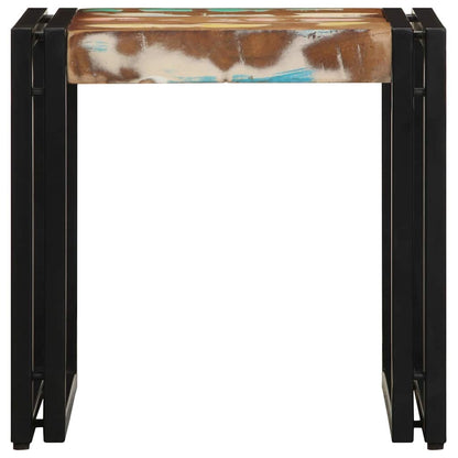 Coffee Table Multicolour 40 x 40 x 38 cm Solid Reclaim Wood