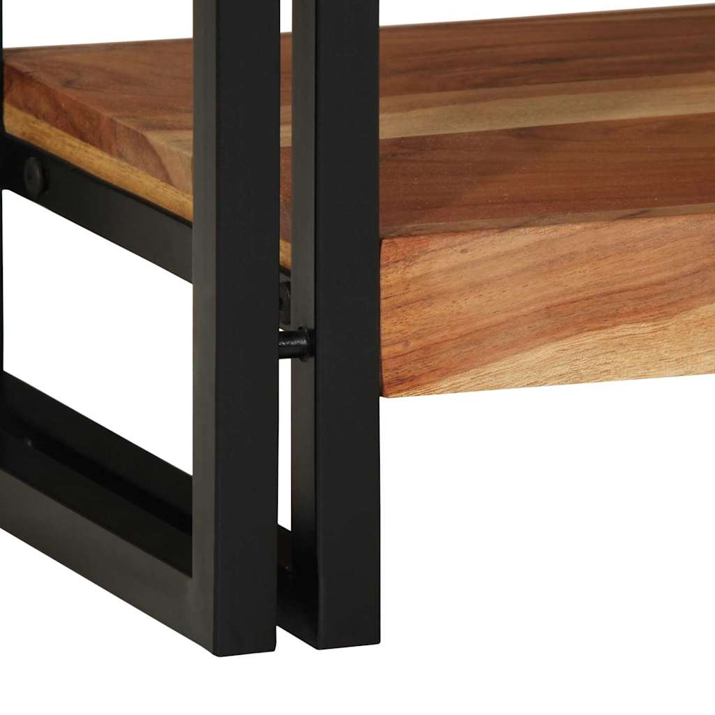 Console Table Brown 120 x 33 x 75 cm Solid Acacia Wood