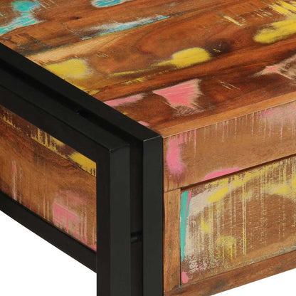 Console Table Multicolour 120 x 33 x 75 cm Solid Reclaim Wood