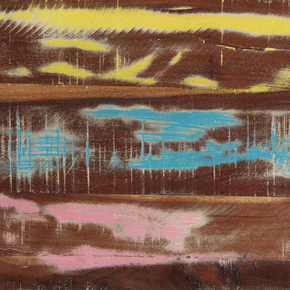 Console Table Multicolour 120 x 33 x 75 cm Solid Reclaim Wood