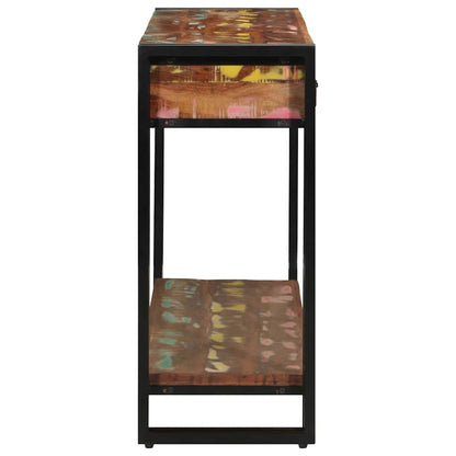 Console Table Multicolour 120 x 33 x 75 cm Solid Reclaim Wood
