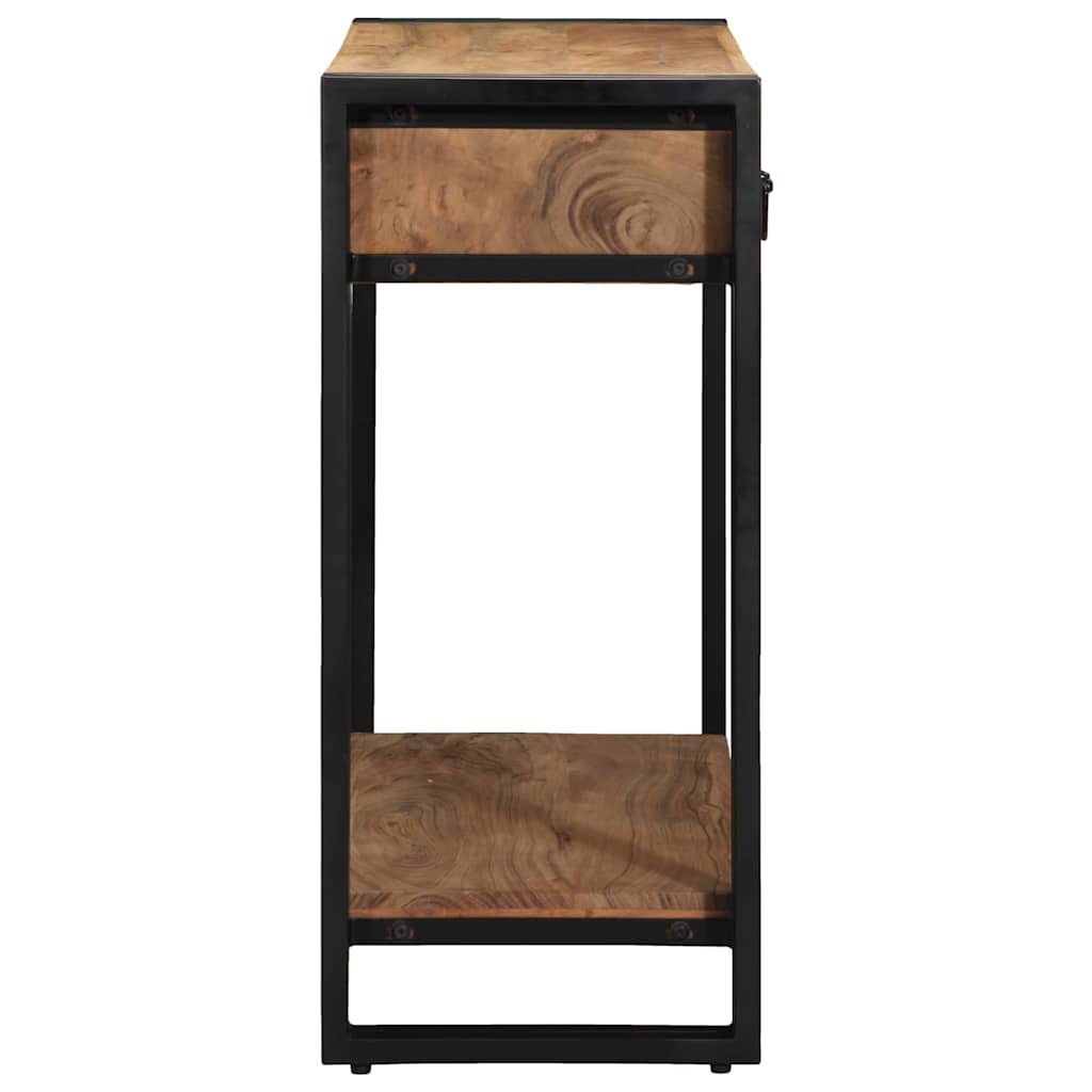 Console Table Brown 90 x 33 x 75 cm Solid Acacia Wood