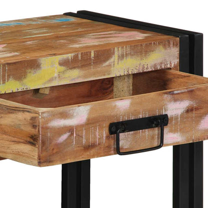 Console Table Multicolour 90 x 33 x 75 cm Solid Reclaim Wood