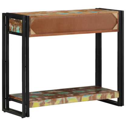 Console Table Multicolour 90 x 33 x 75 cm Solid Reclaim Wood