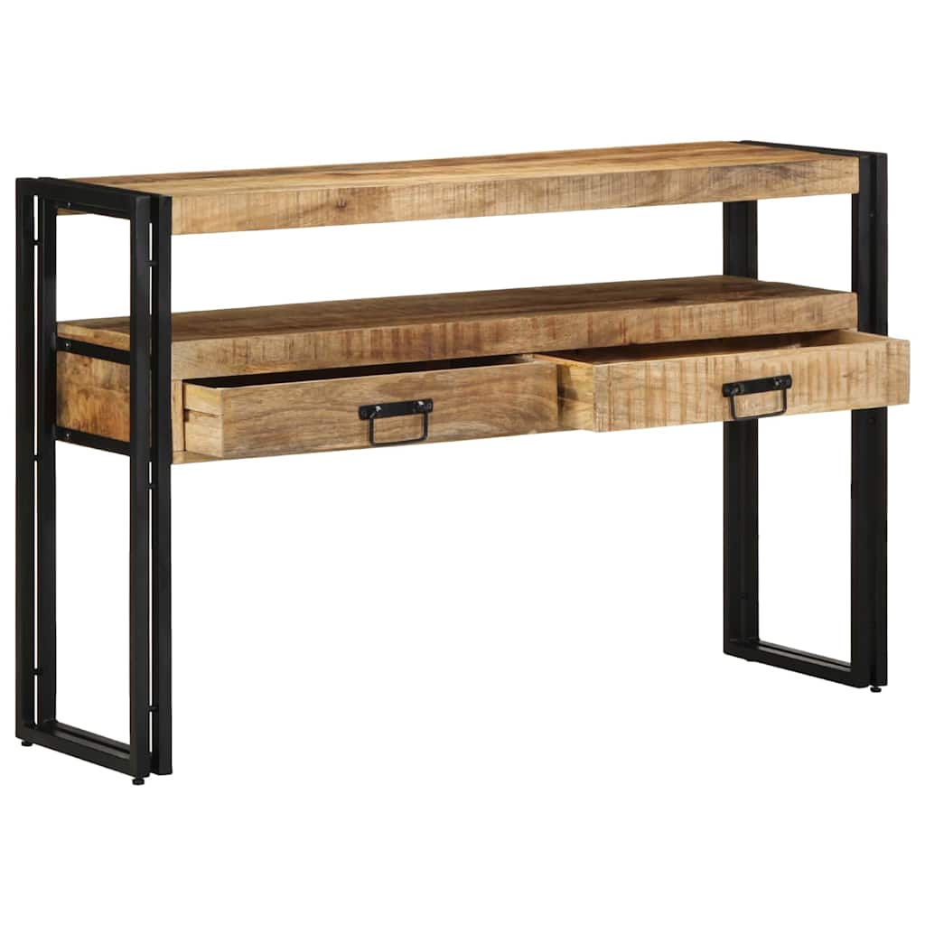Console Table Brown 120 x 33 x 75 cm Solid Mango Wood