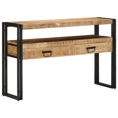 Console Table Brown 120 x 33 x 75 cm Solid Mango Wood