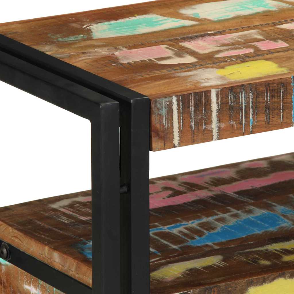Console Table Multicolour 120 x 33 x 75 cm Solid Reclaim Wood