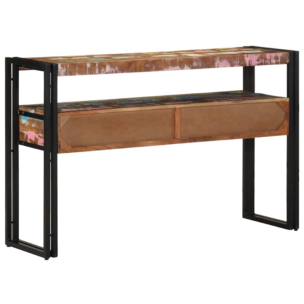 Console Table Multicolour 120 x 33 x 75 cm Solid Reclaim Wood
