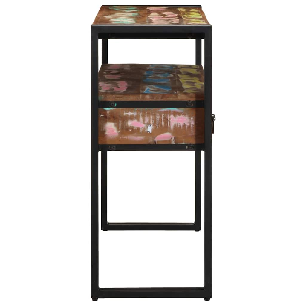 Console Table Multicolour 120 x 33 x 75 cm Solid Reclaim Wood