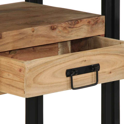 Console Table Brown 90 x 33 x 75 cm Solid Acacia Wood