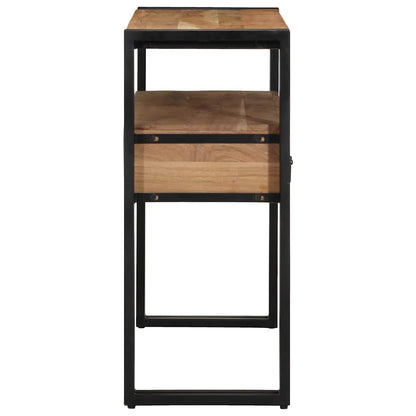 Console Table Brown 90 x 33 x 75 cm Solid Acacia Wood