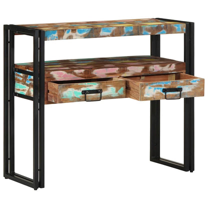 Console Table Multicolour 90 x 33 x 75 cm Solid Reclaim Wood