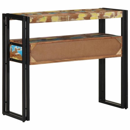 Console Table Multicolour 90 x 33 x 75 cm Solid Reclaim Wood