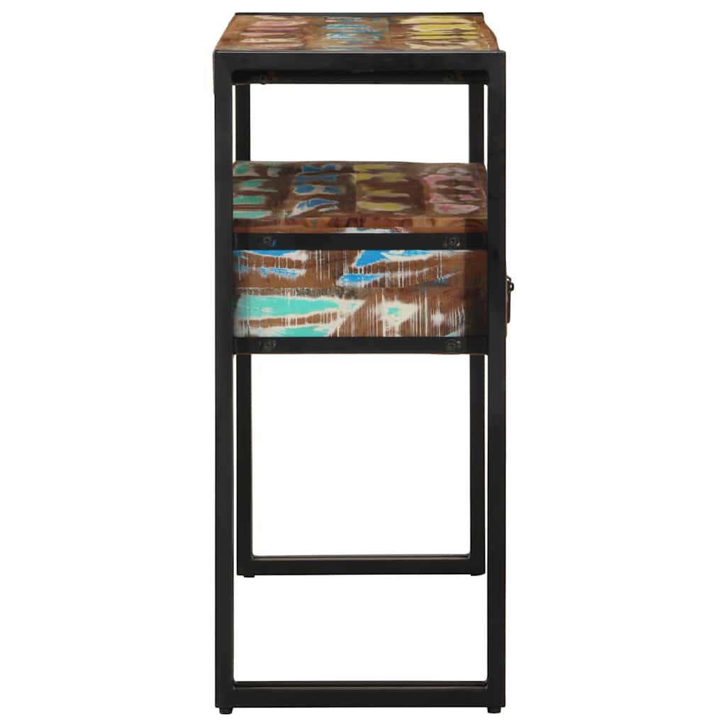 Console Table Multicolour 90 x 33 x 75 cm Solid Reclaim Wood