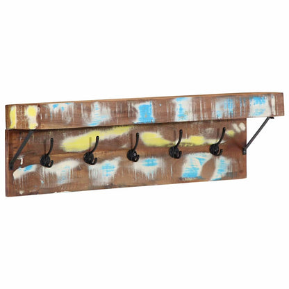 Coat Rack Multicolour 73 x 19 x 23 cm Solid Reclaim wood