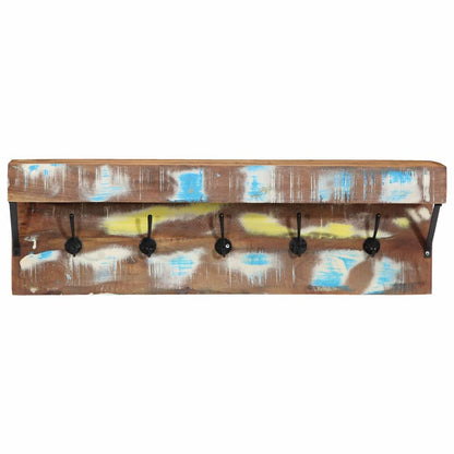 Coat Rack Multicolour 73 x 19 x 23 cm Solid Reclaim wood