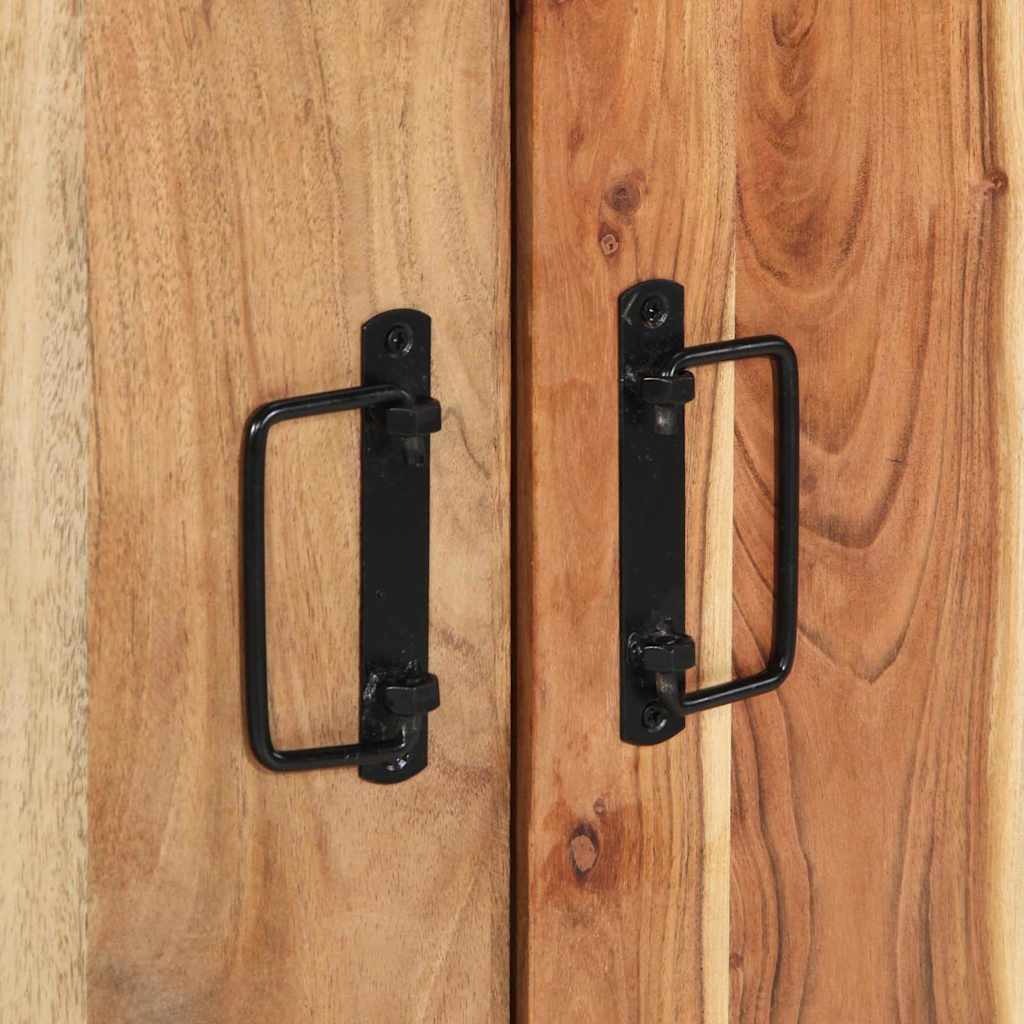 Shoe Cabinet with Shelf Brown 56 x 35 x 70 cm Solid Acacia wood