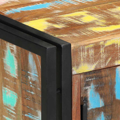 Shoe Cabinet Multicolour 56 x 35 x 70 cm Solid Reclaim wood