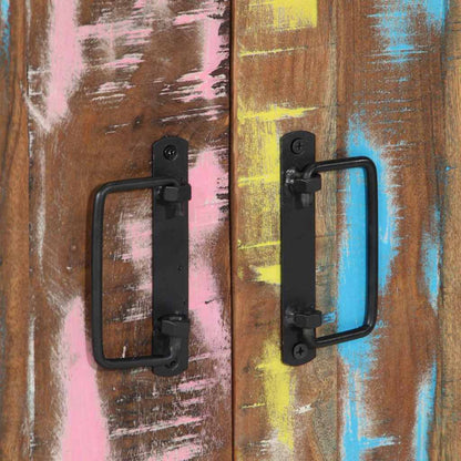 Shoe Cabinet Multicolour 56 x 35 x 70 cm Solid Reclaim wood