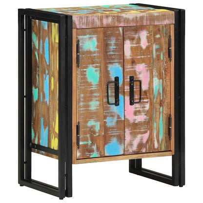 Shoe Cabinet Multicolour 56 x 35 x 70 cm Solid Reclaim wood