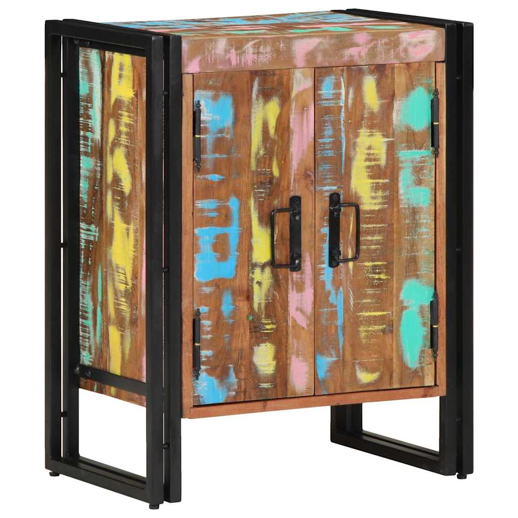 Shoe Cabinet Multicolour 56 x 35 x 70 cm Solid Reclaim wood