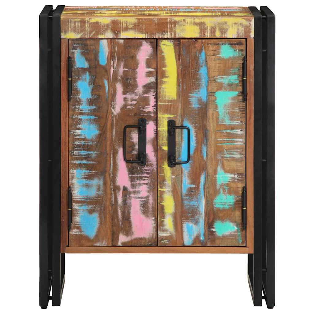 Shoe Cabinet Multicolour 56 x 35 x 70 cm Solid Reclaim wood